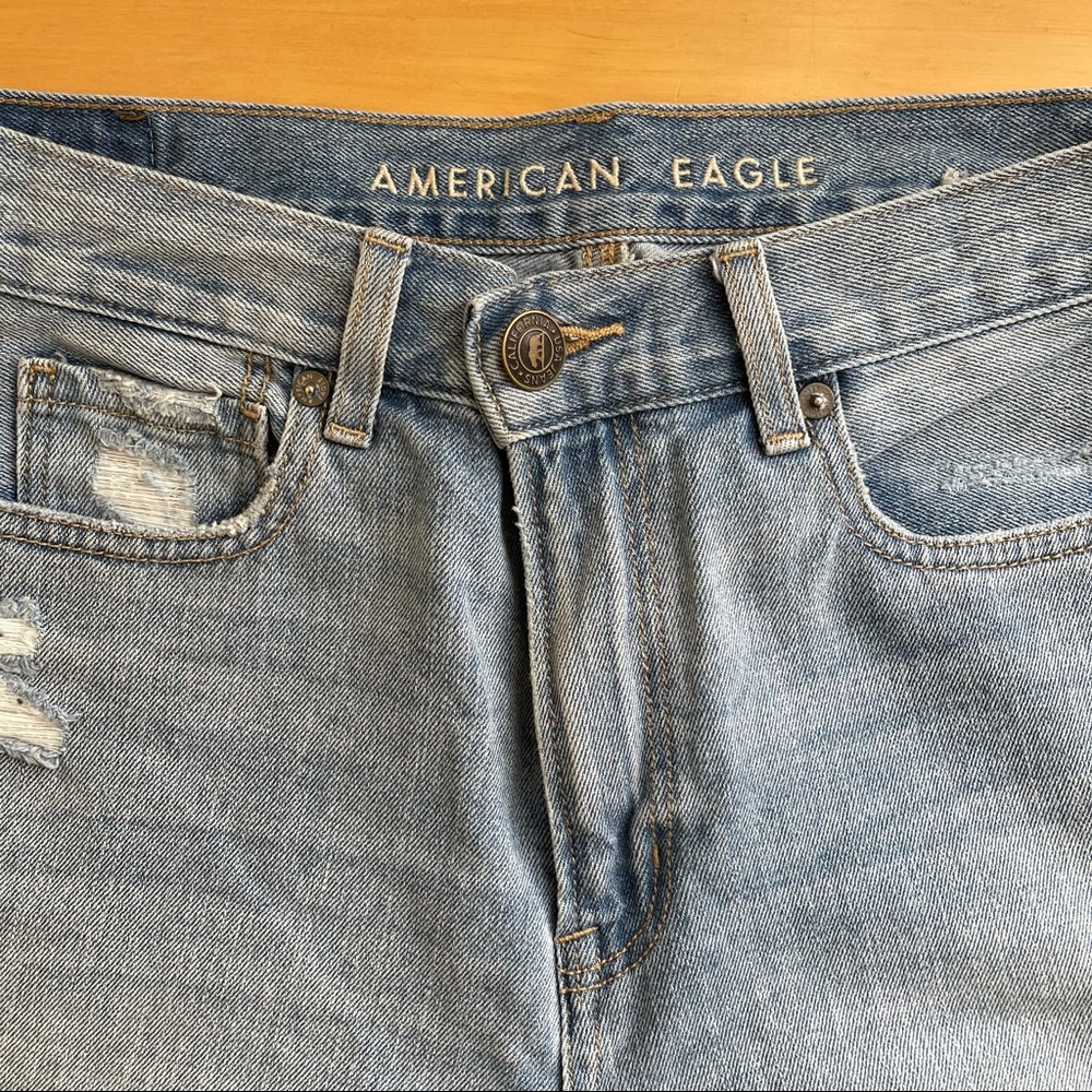 {American Eagle} Destroyed Patch Jeans - image 5